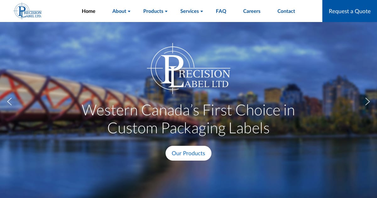 Custom Packaging Labels Calgary Precision Label